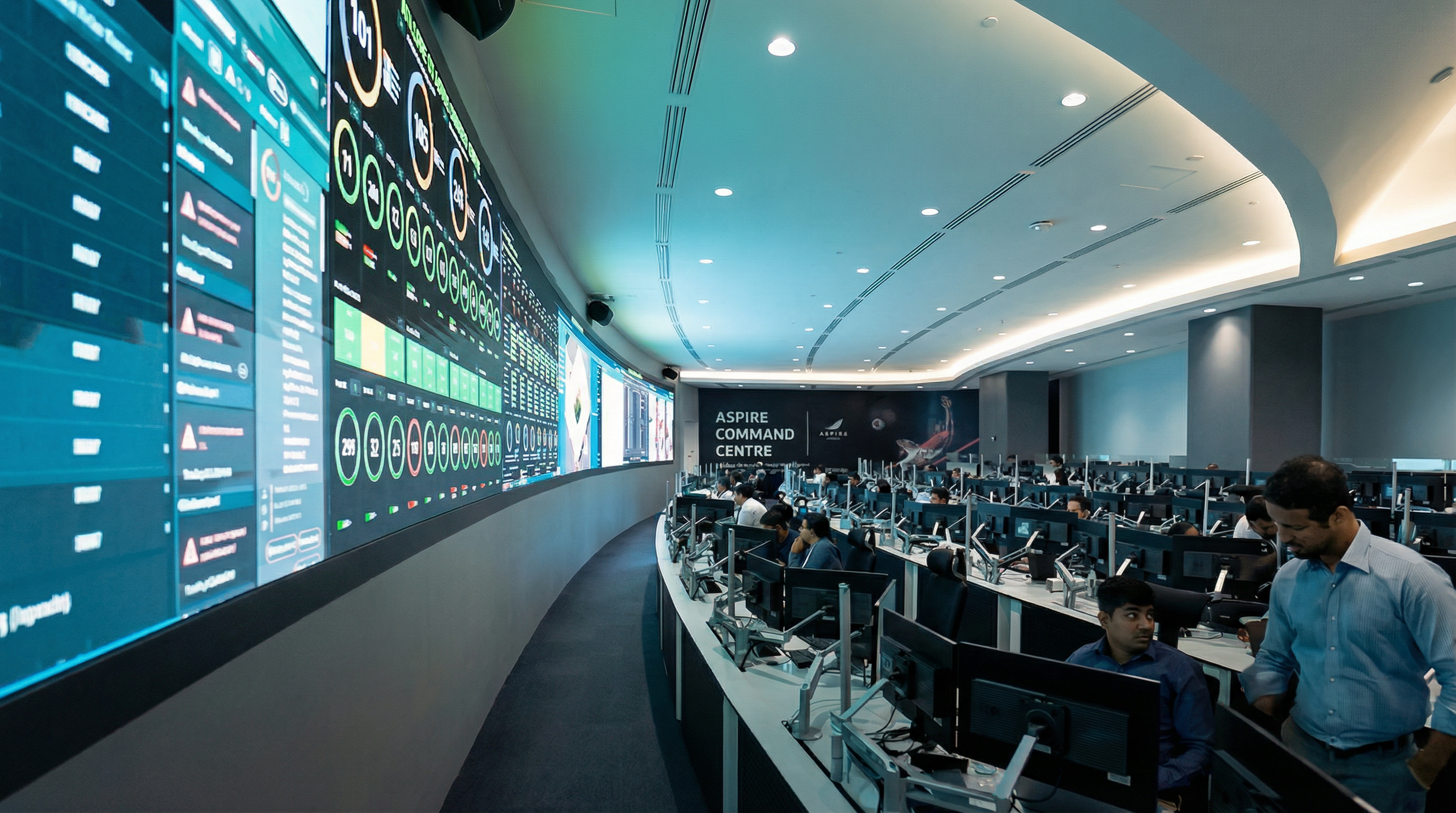 UNISTAD command center interface showing the unified operations dashboard deployed across all 8 FIFA World Cup 2022 stadiums